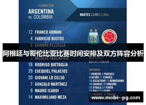 阿根廷与哥伦比亚比赛时间安排及双方阵容分析 阿根廷与哥伦比亚比赛时间安排及双方阵容分析